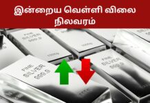 சென்னையில் இன்றைய வெள்ளி விலை நிலவரம் SILVER RATE TODAY CHENNAI