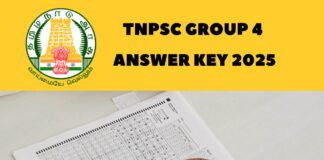 TNPSC Group 4 Answer Key 2025 Tamil